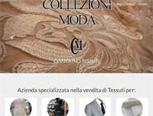 Tablet Screenshot of collezionimodatessuti.com